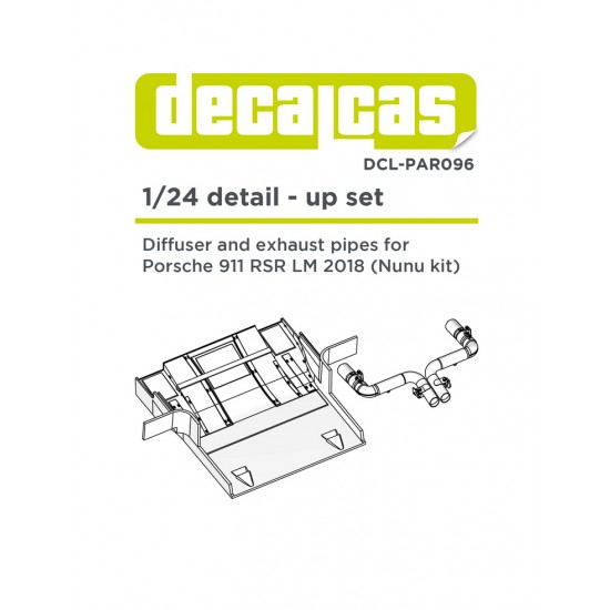 1/24 Porsche 911 991 GT3 RSR - 2018 Detail up set for Nunu #PN24040