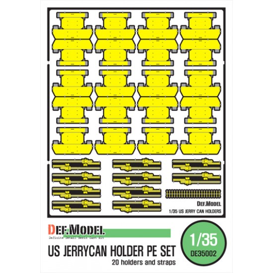 1/35 Modern US Jerry Can Holder Photo-Etched Detail Set (20 holders and straps)