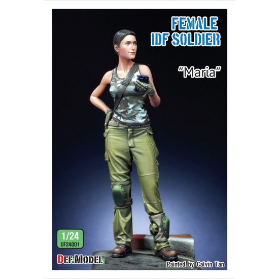 1/24 Modern IDF Female Soldier "Maria" w/Street Corner Base & Extra Left Arm