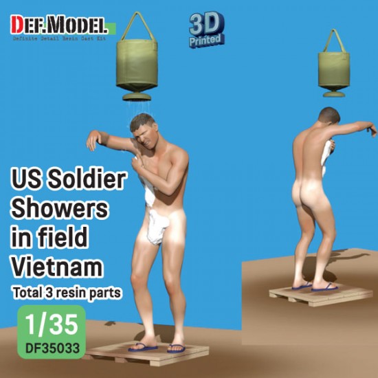 1/35 US Soldier Taking a Shower in the Field