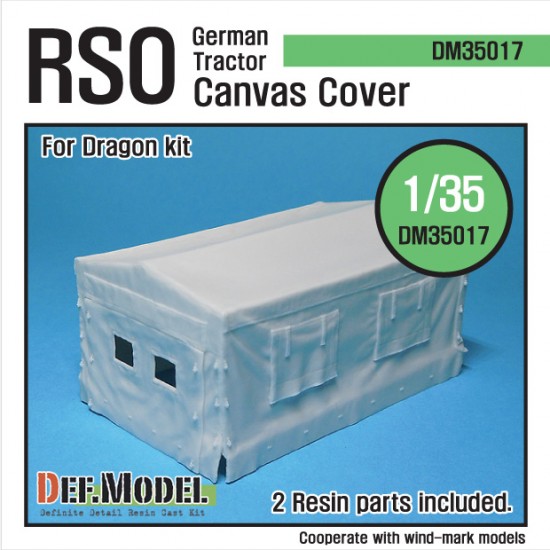 1/35 German RSO Tractor Canvas Cover for Dragon kits #6684/6691