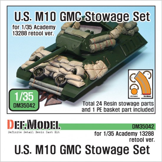 1/35 US M10 GMC Stowage Set for Academy kit #13288