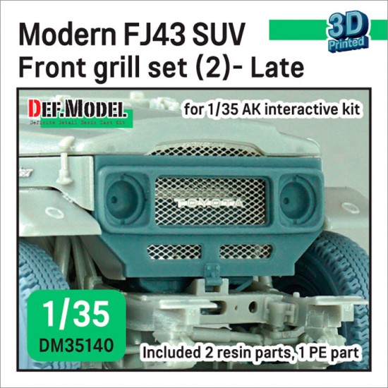1/35 Modern FJ43 SUV Front Grill set #2 Late for AK interactive kit