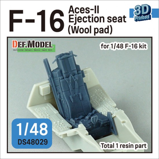 1/48 F-16 Fighting Falcon Aces-II Ejection Seat (Wool pad)