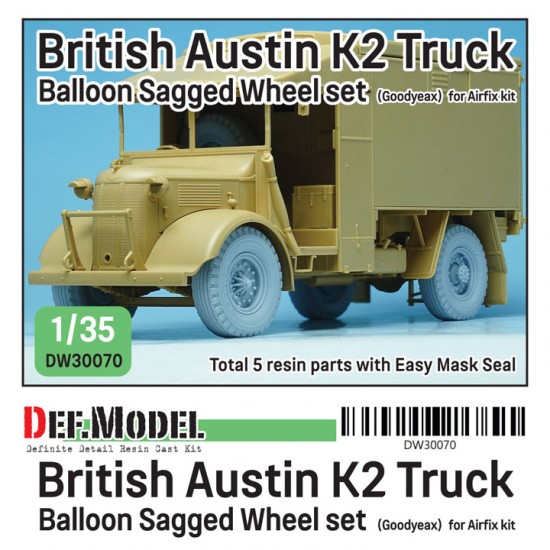 1/35 WWII British Austin K2  Truck Balloon Wheel set #Goodyear for Airfix kits