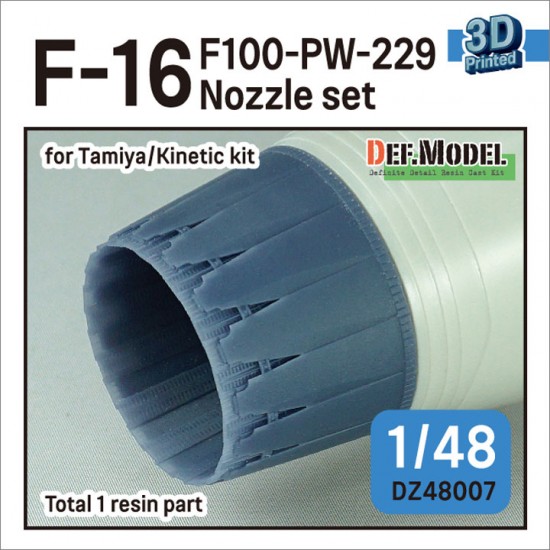 1/48 F-16 Fighting Falcon F100-PW-229 Nozzle set for Tamiya/Kinetic kits