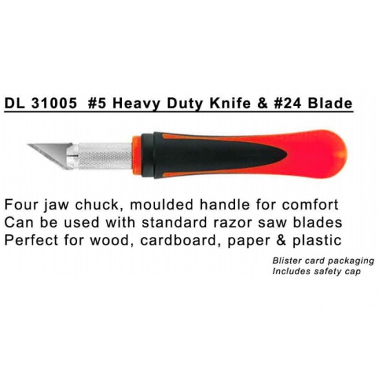 Heavy Duty Knife #5 w/Safety Cap