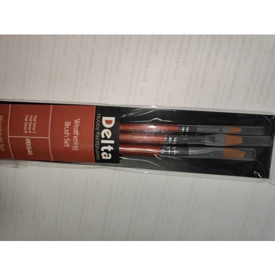 Weathering Brush Set: Flat Toray 2, 6, 8