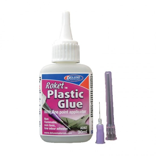 Roket Adhesive - Plastic Glue w/Point Applicator (30ml)