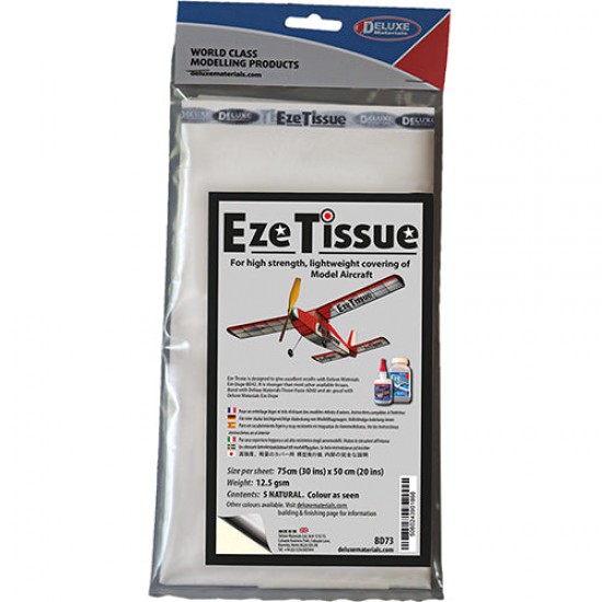 Eze Tissue Natural (white, 5 sheets, each: 75cm x 50cm)