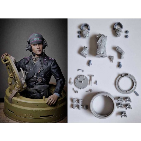 1/10 sPZ.ABT. 502 Commander Bust with Tiger I Early Turret