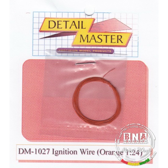 Ignition Wire - Orange (Diameter: 0.012"/0.3mm, 2 feet) for 1/24 Cars