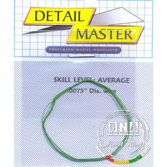 Detail Wire - Green (Diameter: 0.0075"/0.19mm, 2 feet)