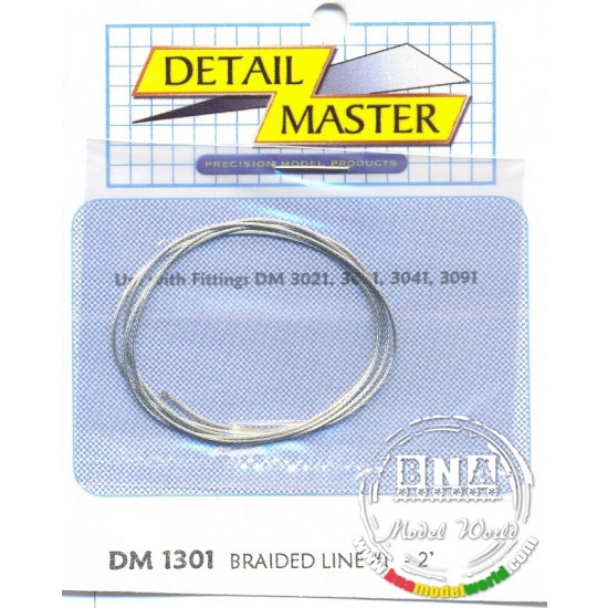 Braided Line #1 - 2 feet (Diameter: 0.020"/0.51mm)