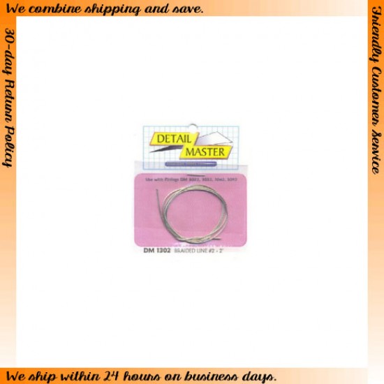 Braided Line #2 - 2 feet (Diameter: 0.025"/0.63mm)