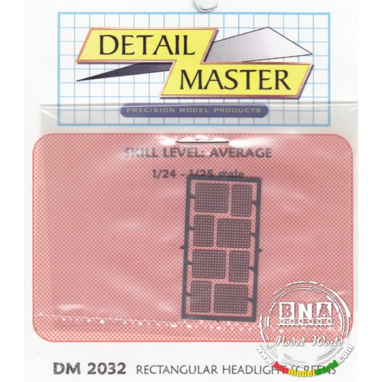 Detail Master 1/24 Rectangular Headlight Screen Detail Master 2032