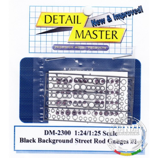 1/24 Black Background Street Rod Gauge #1