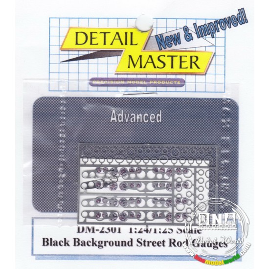 1/24 Black Street Rod Gauges #2