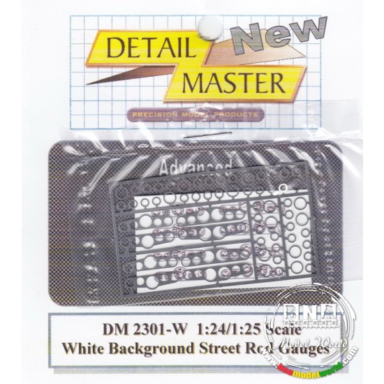 1/24 White Street Rod Gauges #2