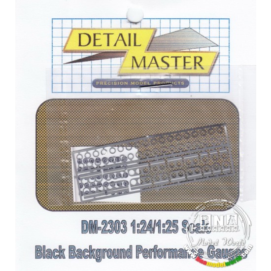 1/24 Black Performance Gauges