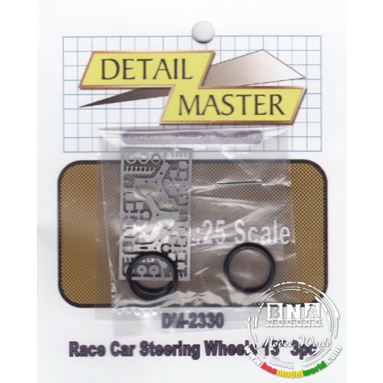 1/24 Race Car Steering Wheel 13"
