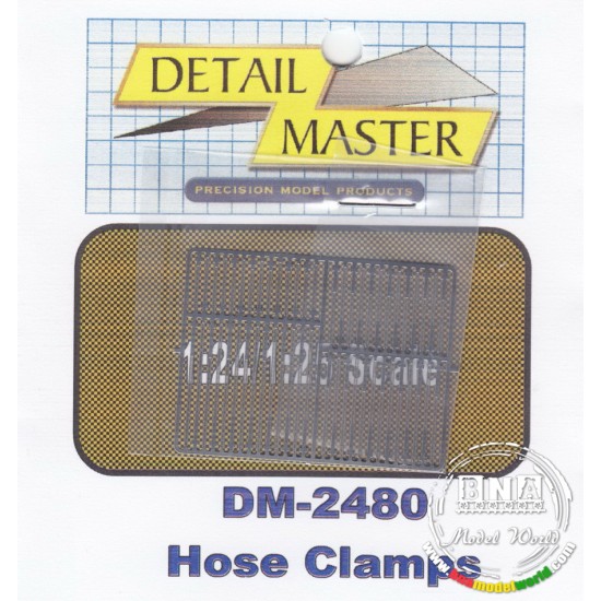 Master 2480 1/24 Hose Clamps Detail Master 2480