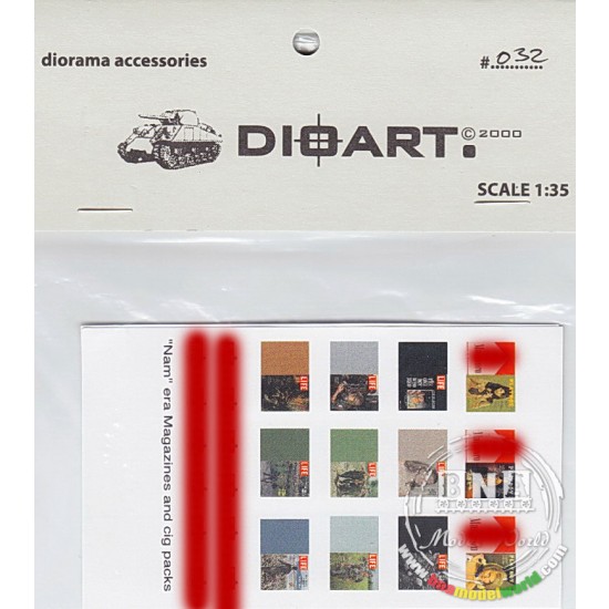 1/35 Modern US. Magazines &Cigarette packs Vietnam War