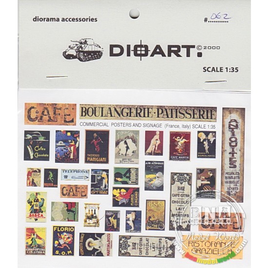 1/35 WWII Commercial Posters and Signage (Western Europe) x2sheets