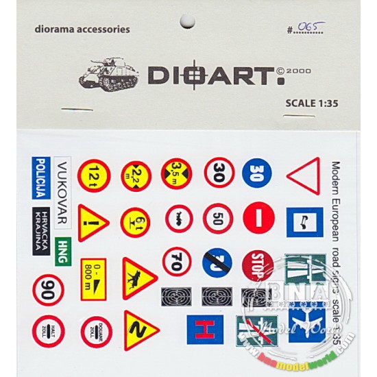 1/35 Modern Road Signs (Balkans) x2sheets