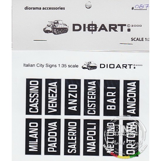 1/35 WWII Italian Road Signs (Italy Proper)