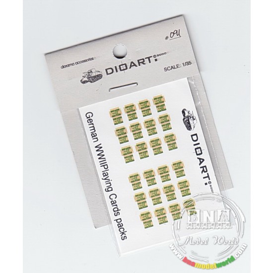 1/35 WWII German Playing Card Packs