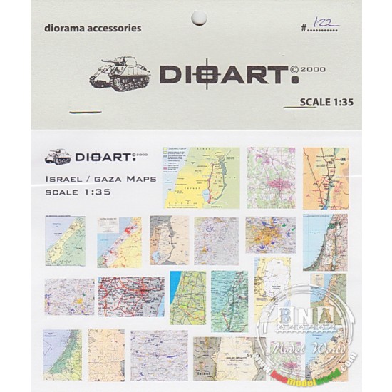 1/35 Modern Israel/Gaza Maps