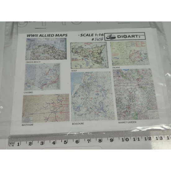 1/16 WWII Allied Maps (2 sheet, bond)