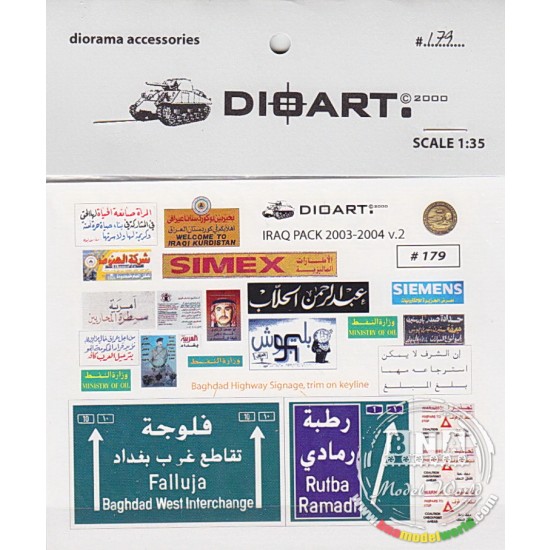 1/35 Modern IRAQ Pack v.2 ,O.I.F Signage (Full Colour)