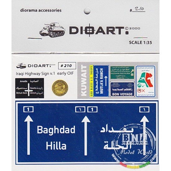 1/35 Modern Iraqi Highway Signage v.1, Baghdad/Hilla 