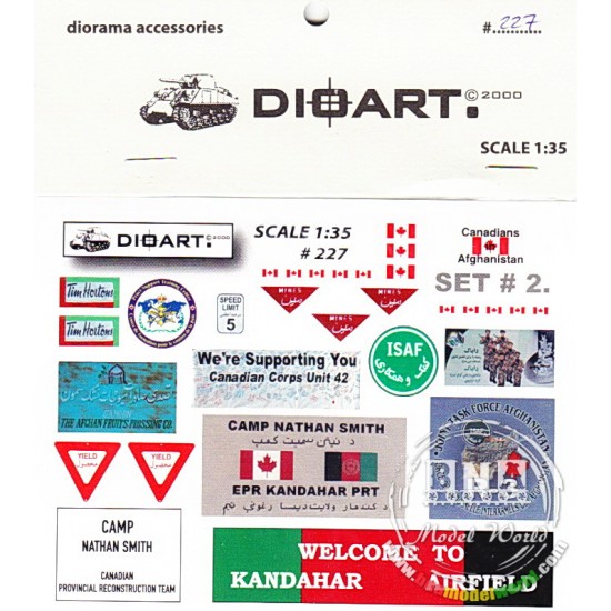 1/35 Modern "Canadians in Afghanistan" Signage II '05-'07