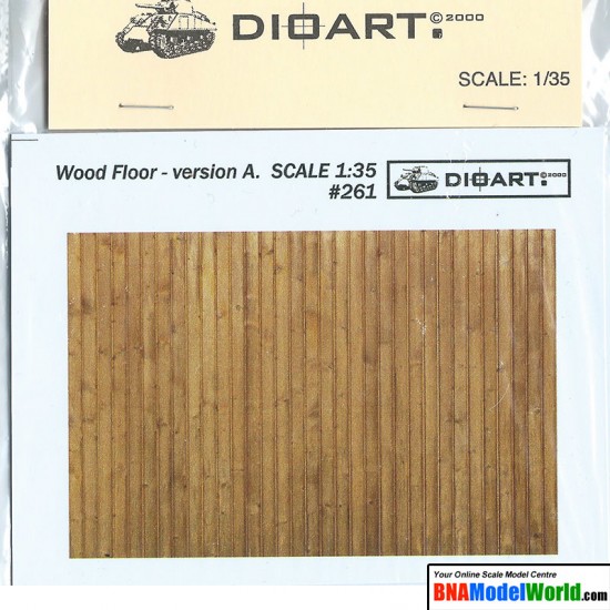 1/35 Wood Floor Version A. (full colour, 1 styrene sheet) 