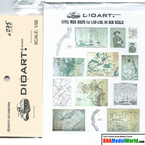 1/35 Civil War US Maps Vol. A (full colour, 2 bond sheets)
