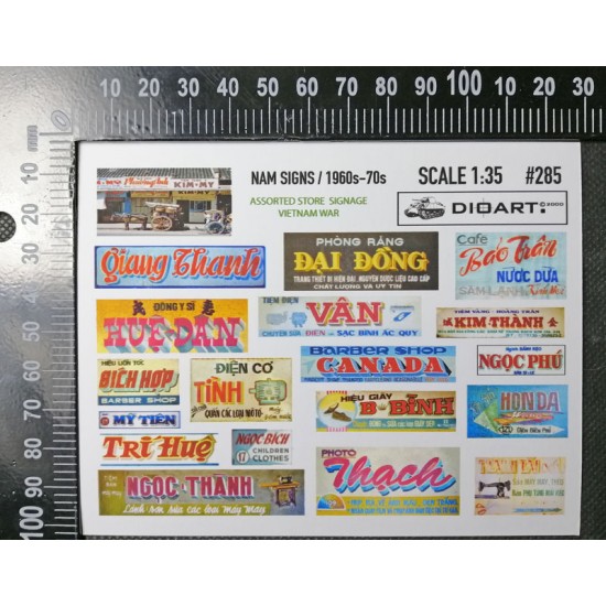 1/35 Modern NAM Vietnamese Commercial Signage 60s-70s (full colour, 2 sheets)