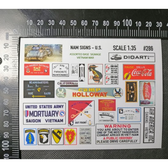 1/35 Modern NAM US Base Signage (full colour, 2 sheets)