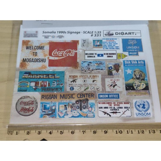 1/35 Modern Somalia Signage 1990s (full colour, 2 sheets)