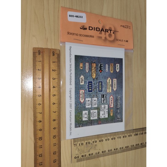 1/48 Normandy' 44 Signage set 2 (1 sheet, card)