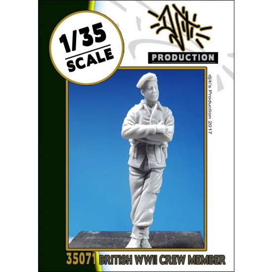 1/35 WWII British Crew Member Wearing Typical Leather Jacket 