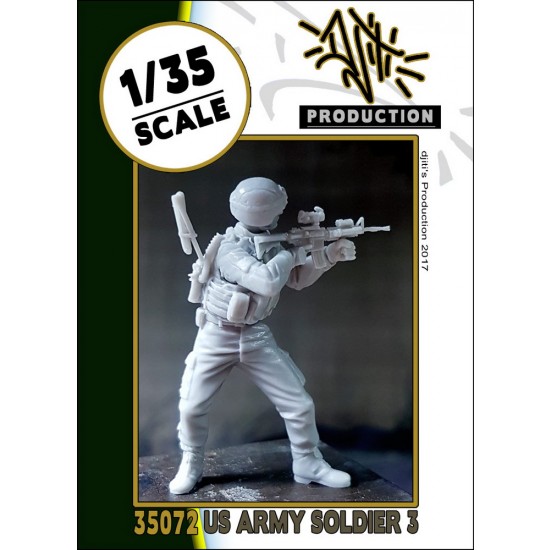 1/35 US Army Soldier #3 Wearing Improved Outer Tactical Vest (IOTV)