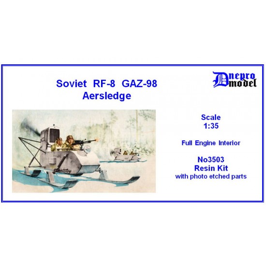 1/35 RF-8 GAZ-98 Aersledge Resin Kit [Full Engine Interior]