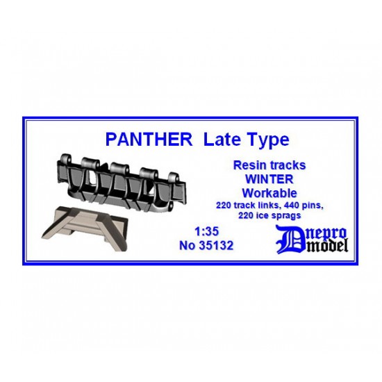 1/35 Panther Late Type Workable Resin Winter Track