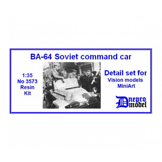 1/35 Soviet BA-64 Command Car Detail Set for Vision Models/Miniart kits