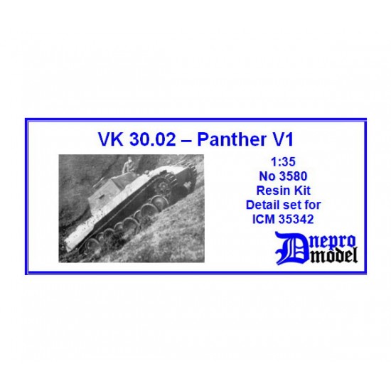 1/35 WWII VK 30.02 - Panther V1 Detail Set for ICM kit #35342