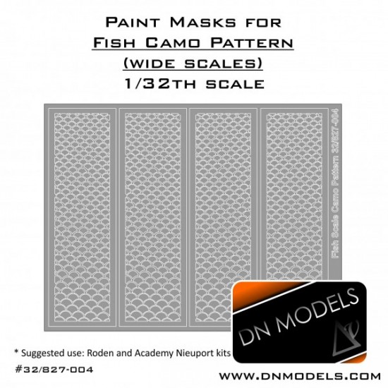 1/32 Fish Camouflage (wide fish scale) for Academy and Roden Nieuport 17 