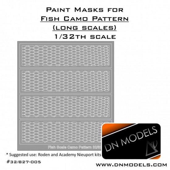 1/32 Fish Camouflage (long fish scale) for Academy and Roden Nieuport 17